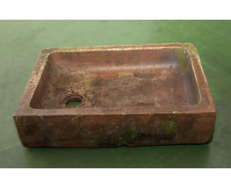 W Hudspith salt glazed trough 53cm x 73cm x 17cm