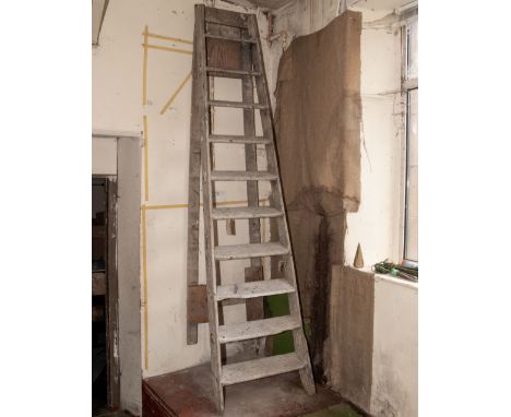 Large pair of vintage step ladders