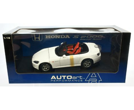 Autoart Performance - 1:18th Scale Honda S 2000 - Near Mint to Mint within generally Excellent packaging.