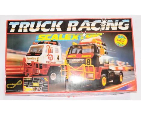 Scalextric, a boxed set of 'C551 Truck Racing' all parts appear present and correct but not checked for completion. Condition
