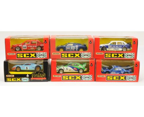 Matchbox SCX Slot Car Group (1) 86560 Toyota Celica (2) 83480 Ferrari Totip (3) 83860 Bugatti Le Mans (4) 83940 Ford GT40 Vin