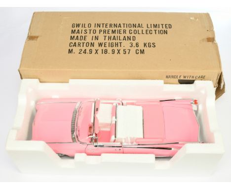 Maisto 1/12th scale "pink Cadillac" - impressive highly detailed large scale diecast model - Excellent Plus (some minor marks