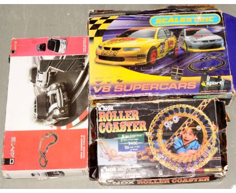 Scalextric group including - Scalextric Sport Advanced Track System set with lap counter &amp; 2 x Racing Mini (appears to be