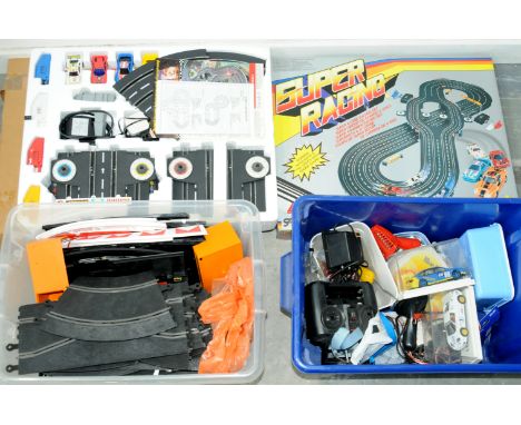 Scalextric Large quantity of track, accessories, controllers, includes some non Scalextric parts - kits, RC controllers, some