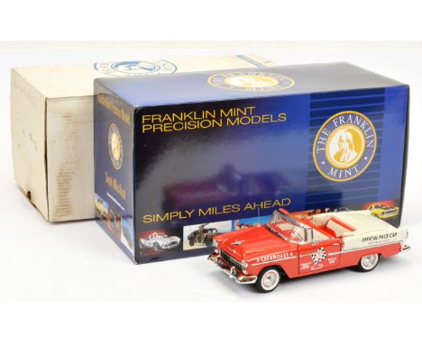 Franklin Mint 1/24th scale B11E256 1955 Chevrolet Bel Air Indy 500 Pace Car - with paperwork, Near Mint within&nbsp; Excellen