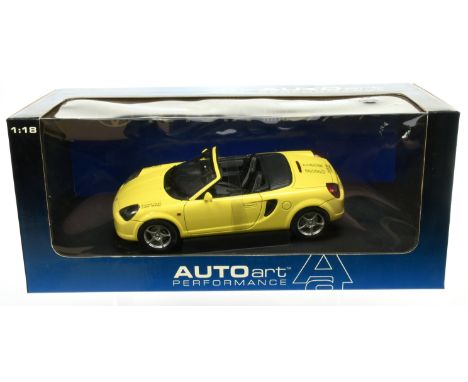 Autoart Performance - 1:18th Scale Toyota MR2 Spyder - Near Mint to Mint within generally Excellent packaging.
