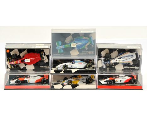 Minichamps 1/43rd Racing Car Group to include - Ferrari 412 T2 - J. Alesi; Dallara Opel F3 - R. Schumacher Mclaren MP 4/6 Hon