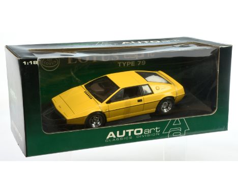 AUTOart 1:18th Scale Lotus Esprit Type 79 - Near Mint to Mint within generally Good Plus to Excellent packaging.