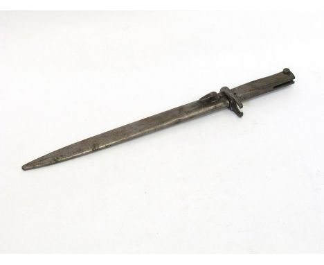 A WWI German Ersatz bayonet with scabbard