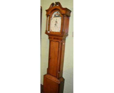 An oak thirty hour longcase clock 