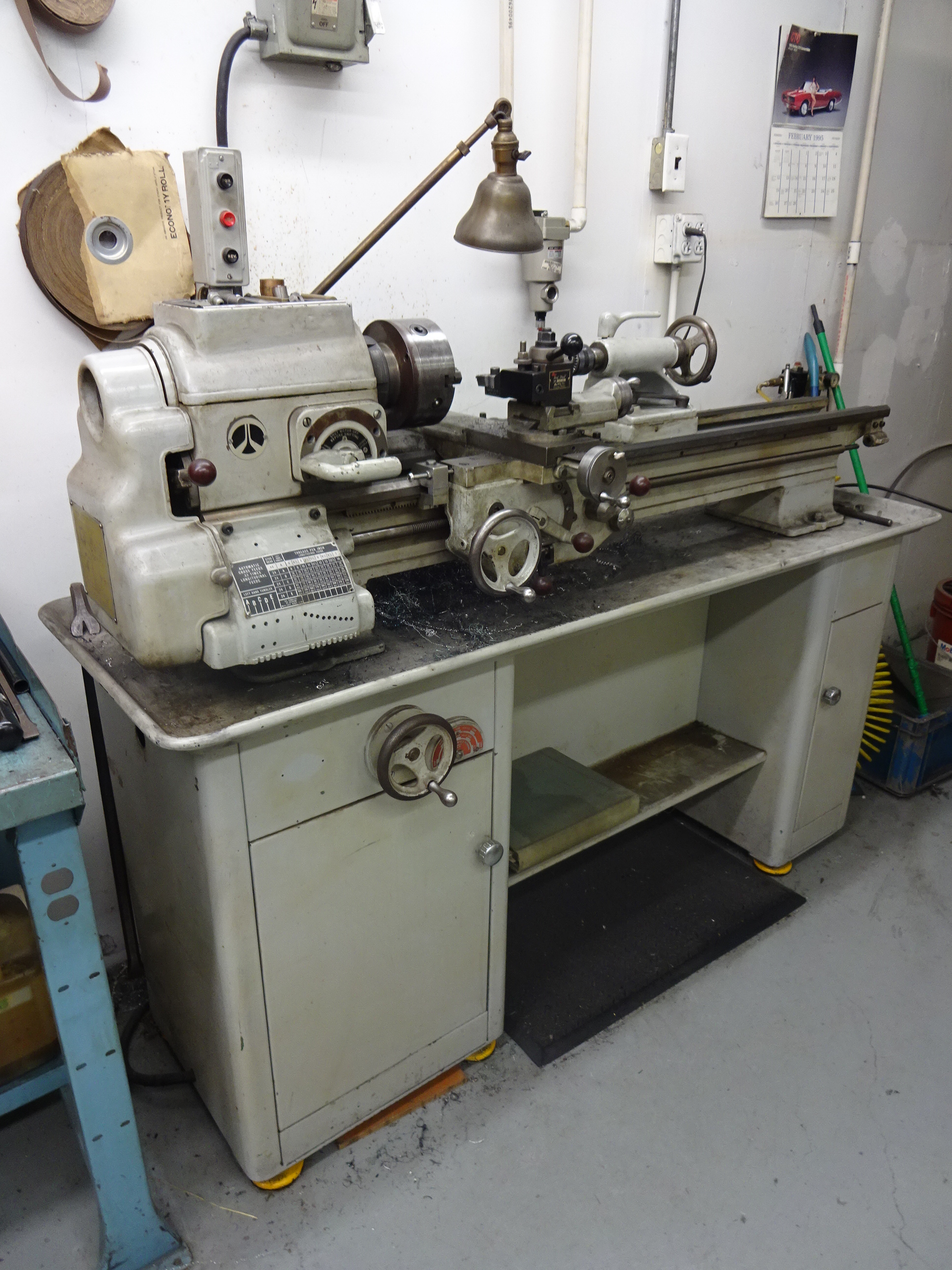 ROCKWELL TOOL ROOM LATHE MO 25100, SN 1362057, 451550 SPINDLE RPM, 6