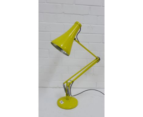 Herbert Terry & Sons yellow angle poise lamp