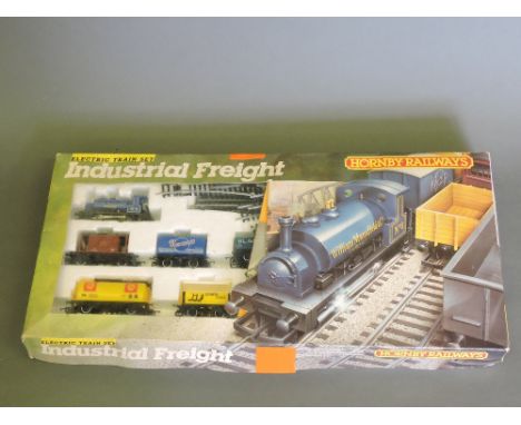 Hornby Railways Industrial Freight train set, boxed with track, rolling stock and a tank engine. 