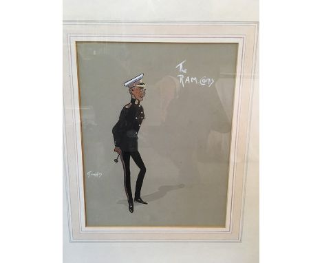 "Snaffles", Charles Johnson Payne (1884-1967), The RAM Corps, regimental portrait, signed l.l., framed &amp; glazed, 28cm by 