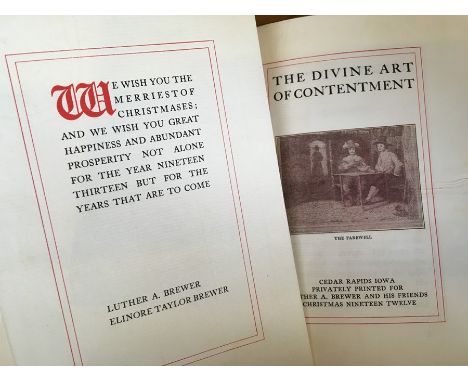 Walton, Izaak. The Compleat Angler, first Brewer abridged edition, The Divine Art of Contentment, limited edition ('Only Seve