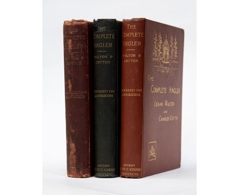 Walton, Izaak; Charles Cotton. The Complete Angler, fifth Nimmo edition, London: John C. Nimmo, 1896. Publisher's gilt pictor