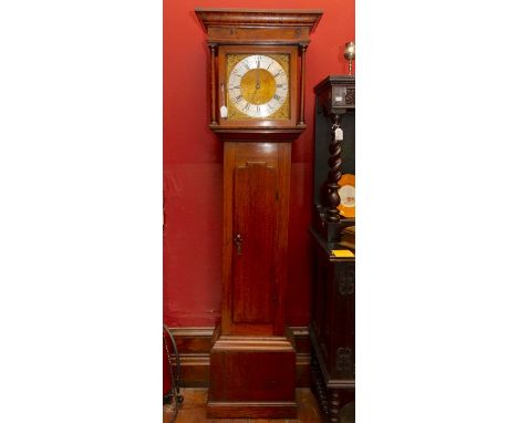 A George III oak 30 hour longcase clock, the dial&nbsp;inscribed 'Lannie, Carlise' the hood with a single&nbsp;glazed door op