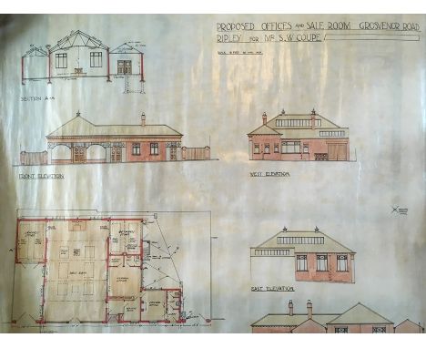 A large collection of maps and plans relating to the county of Derbyshire, predominantly linen-backed OS maps from 1880s-1950