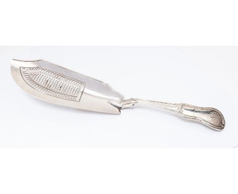 A George III silver King's pattern fish slice with pierced decoration, William Eley and William Fearn&nbsp;&nbsp; London 1807