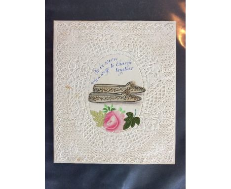 Collection of Victorian Valentine cards, to include "sachets" (sometimes scented sachets were sent instead of cards), four se