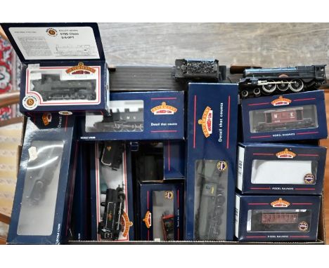 A collection of Bachmann Branch Line - mostly boxed model railway 00 gauge locomotives and rolling stock including Lord Nelso