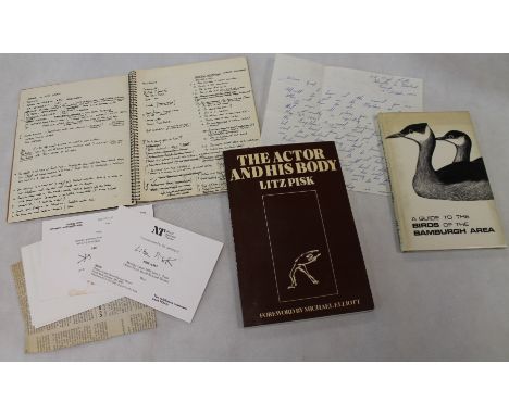Book. A Guide to the Birds of the Bamburgh Area by J. M. Bayldon (brother), together with a letter dated 1970; another, The A