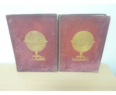 MONTGOMERY MARTIN R. The Illustrated Atlas & The Index-Gazetteer of the World. 2 vols. Many eng. maps with vignettes (coloure