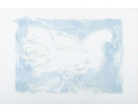 Louis le Brocquy HRHA (1916-2012) Fantail Pigeon II Lithograph, 35 x 50cm (13¾ x 19¾") Edition 31/35 Signed and dated 1985Pro