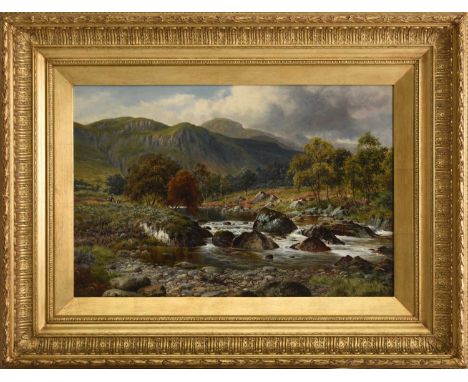 William Henry Mander (1850-1922) A Scotch River in the Trossachs, signed and dated 1902 lower right, oil on canvas, 50.5 x 76