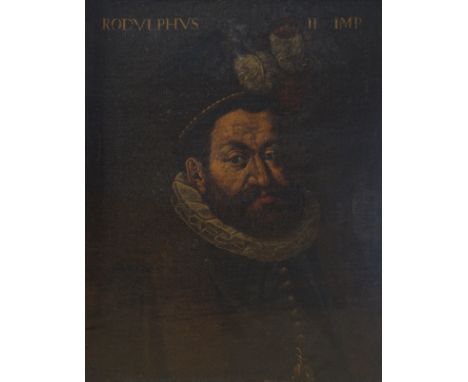 FOLLOWER OF HANS VON AACHEN (GERMAN, 1552-1615), SEVENTEENTH-CENTURYA portrait of Emperor Rudolf II (1552-1612) wearing The O
