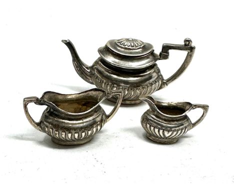 Vintage silver miniature tea service London silver hallmarks 