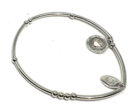 Clogau silver &amp; gold edge charm bracelet 