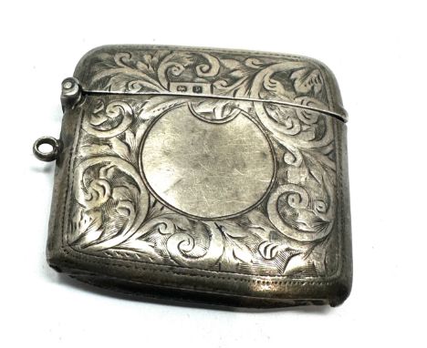 Antique silver vesta case 