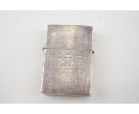 .900 silver cased cigarette lighter vintage 