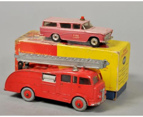 A Dinky Supertoys fire engine, no.955 and a Canadian fire chief's car, no.257, in original boxes.