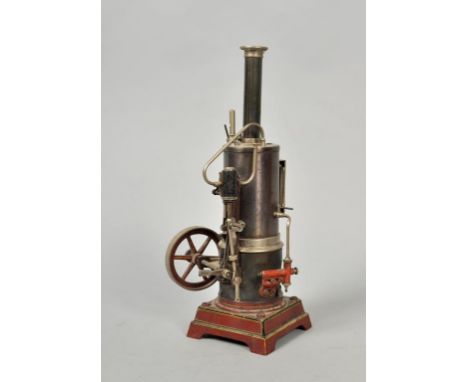 An early 20c German single cylinder stationery steam engine, stamped DRP and DRGM, 12.75h.