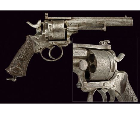 An interesting Merolla revolver dating: 1875-1890 provenance: Belgium Octagonal, rifled, 11 mm cal. barrel, provided with tal