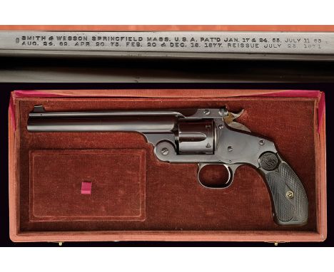 A cased S&W Model No. 3 Second Model Single Action dating: third quarter of the 19th Century provenance: USA Round, rifled ba