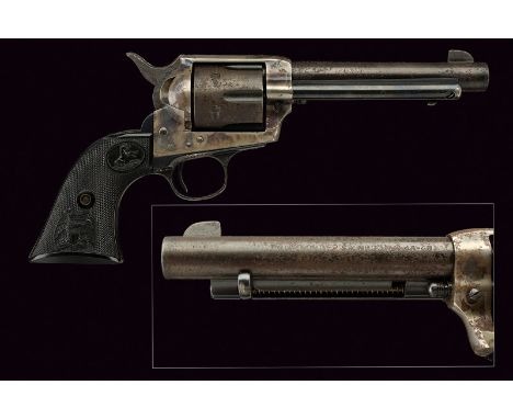 Colt Model Frontier dating: 1875-1890 provenance: USA Round, rifled barrel, with address and foresight, marked "COLT FRONTIER