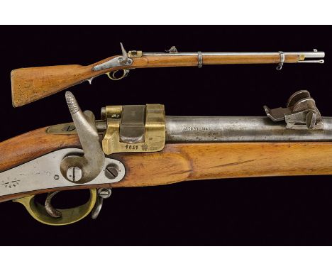 A breech-loading Krnka carbine dating: third quarter of the 19th Century provenance: Russia Round, rifled, 15 mm cal. barrel,