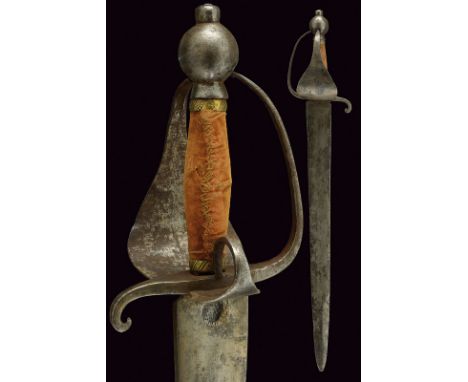 A scarce dagger of the Fanti da Mar, infantry group of the Republic of Venice dating: 17th Century provenance: Venice Straigh