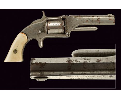 S&W Model No. 1-1/2 Single Action Revolver dating: third quarter of the 19th Century provenance: USA Round, rifled, cal. 32 b