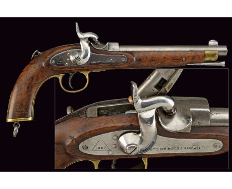 A rare Westley Richards system breech-loading percussion pistol dating: third quarter of the 19th Century provenance: Portuga