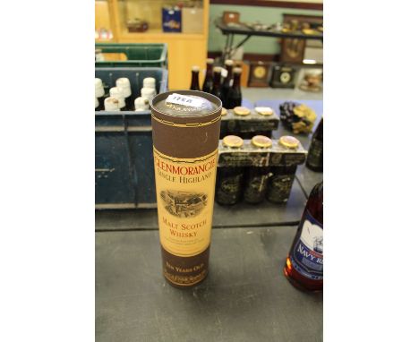 Bottle of 10 year old Glenmorangie Malt Scotch Whisky