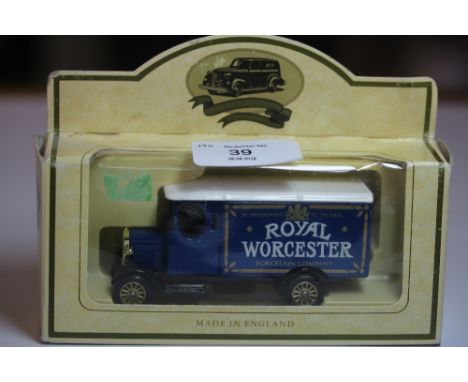 Lledo "Royal Worcester" promotional box van, boxed