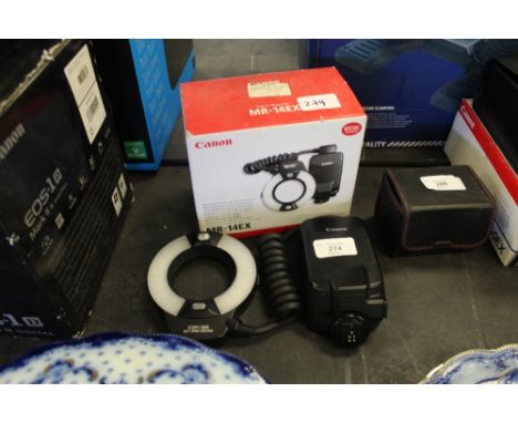 Canon MR-14EX macro ring light with box