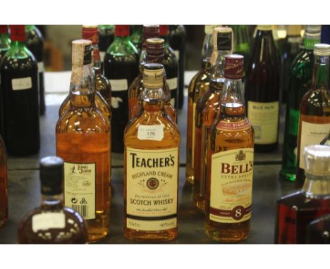 9 Bottles of Blended Scotch Whisky including one bottle of 'The Claymore'