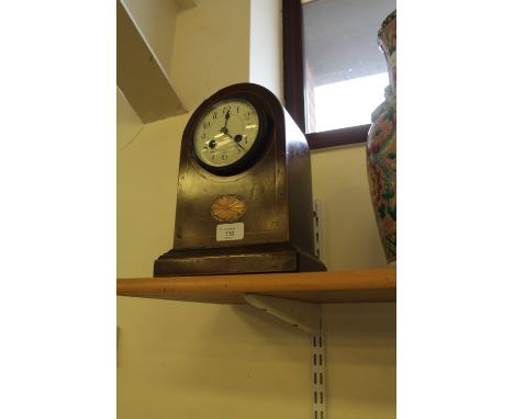 Edwardian mahogany mantle clock (a.f.)