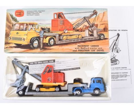 Corgi Major Toys Gift Set No 27 Bedford Machinery Carrier and Priestman Shovel, 1128 Priestman Luffing shovel and 1131 Bedfor