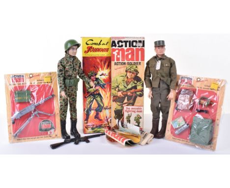 Boxed Original Palitoy Action Man Action Soldier, cat no. 93530000, complete with uniform, cap, boots, identity tag, training